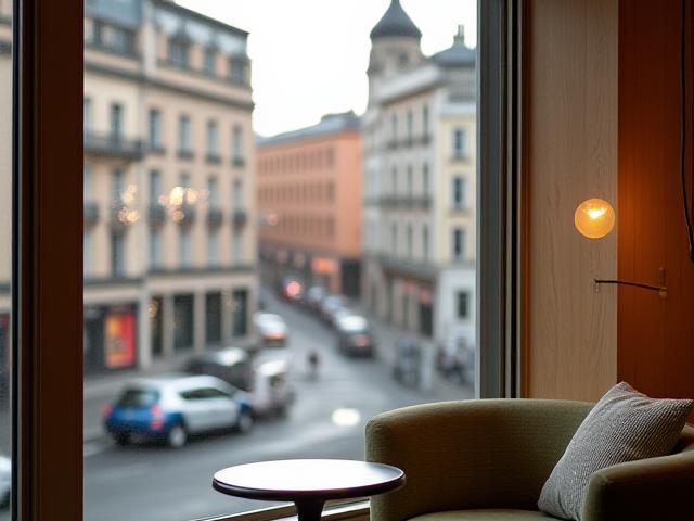 Utsikt fra Reir Interiørs kontor i Dronningens gate, Oslo